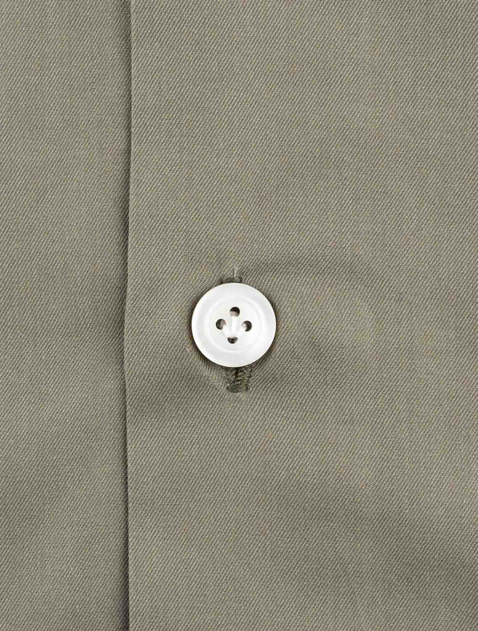 Kiton Green Cotton Shirt