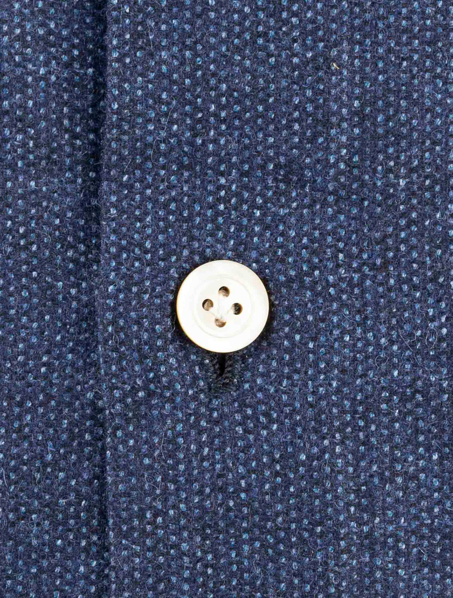 Kiton Blue Cashmere Silk Linen Shirt