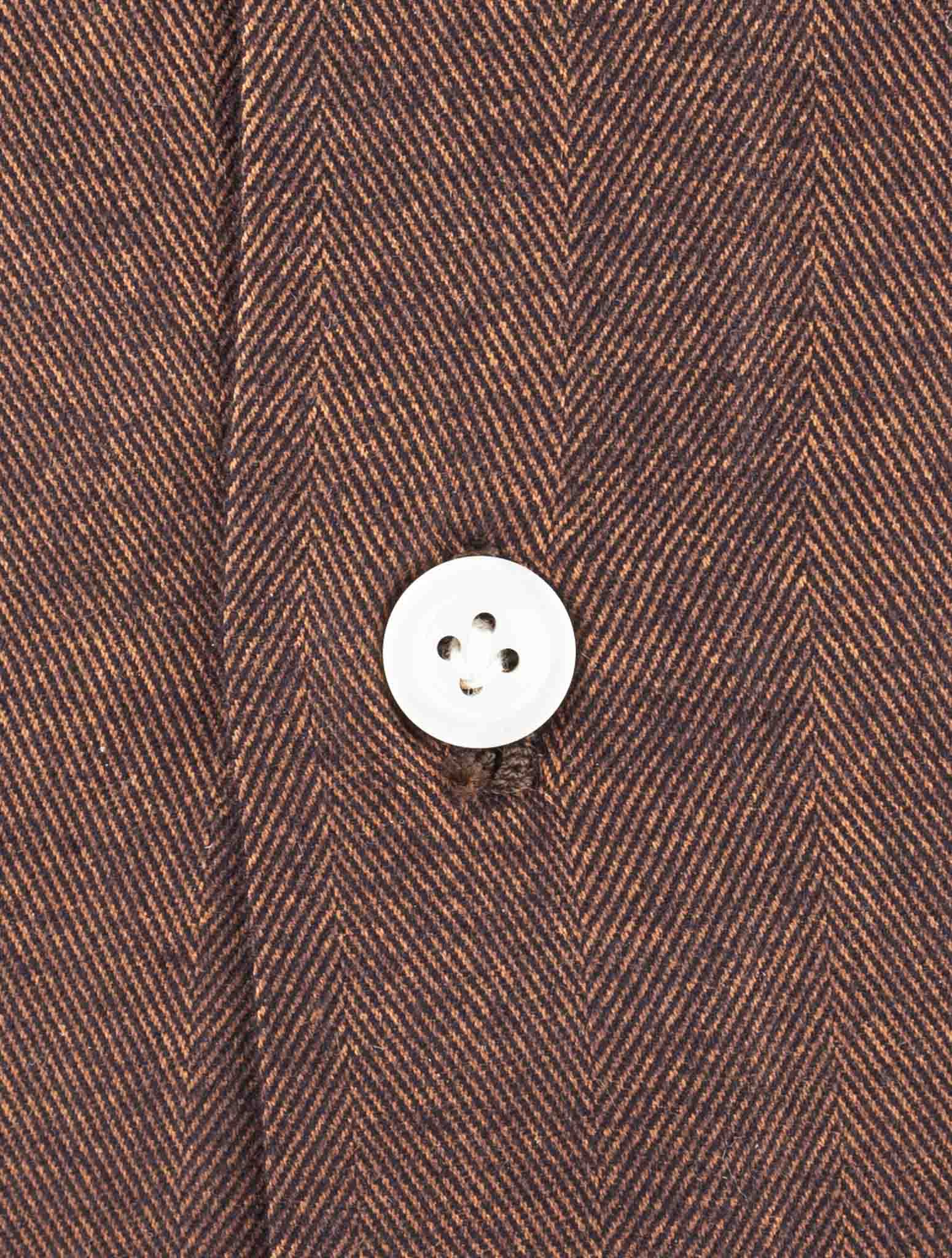 Kiton Brown Cotton Shirt
