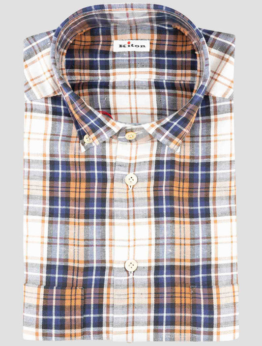 Kiton Multicolor Cotton Shirt