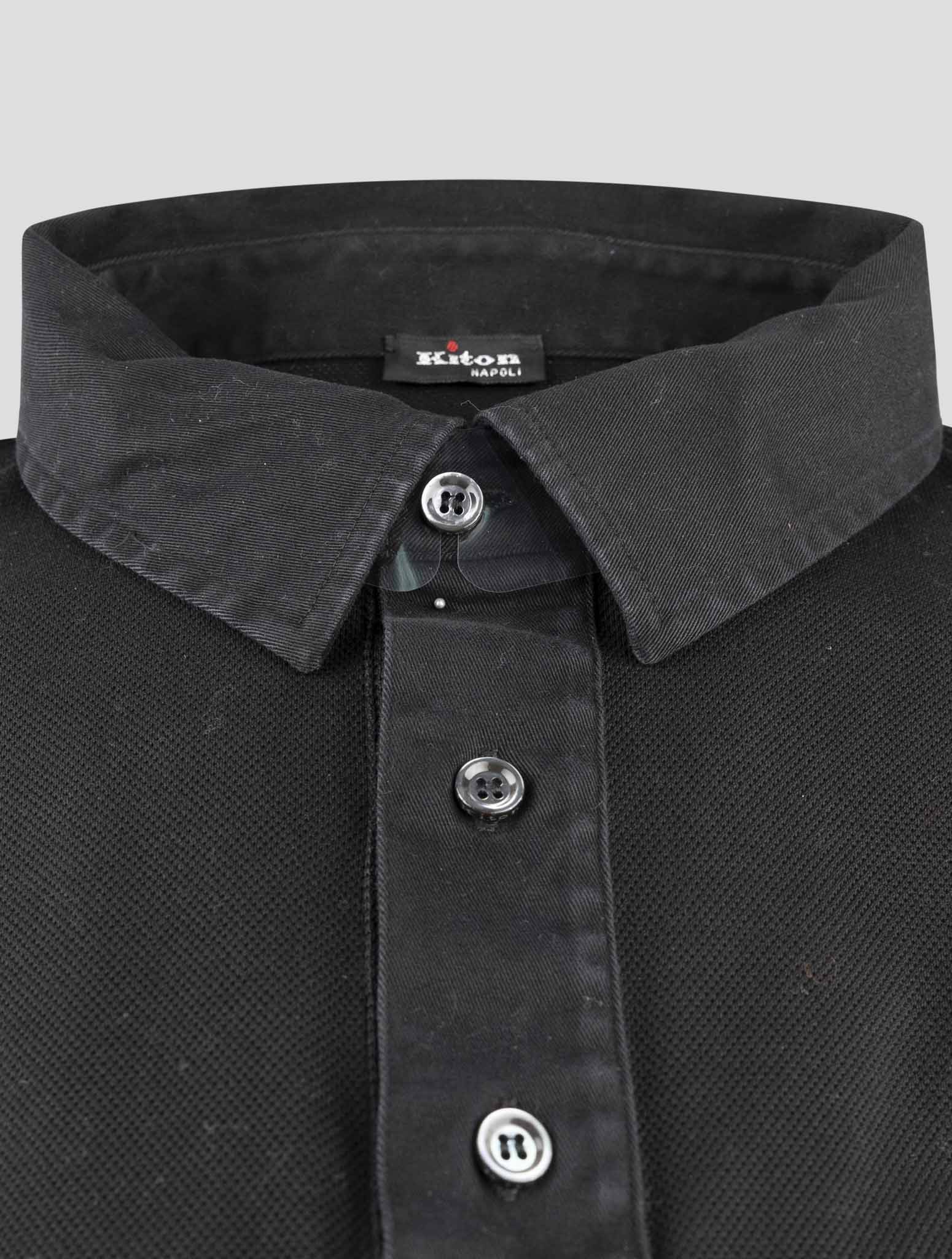 Kiton Black Cotton Ea Shirt