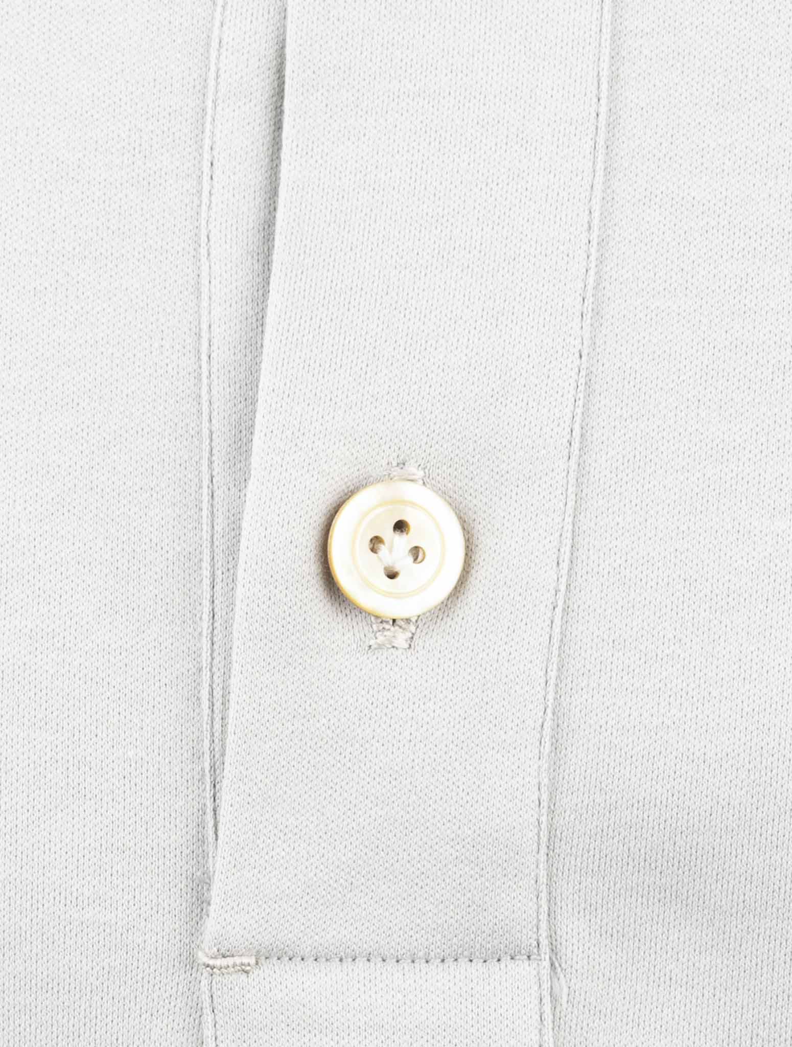 Kiton Gray Cotton Sweater Polo