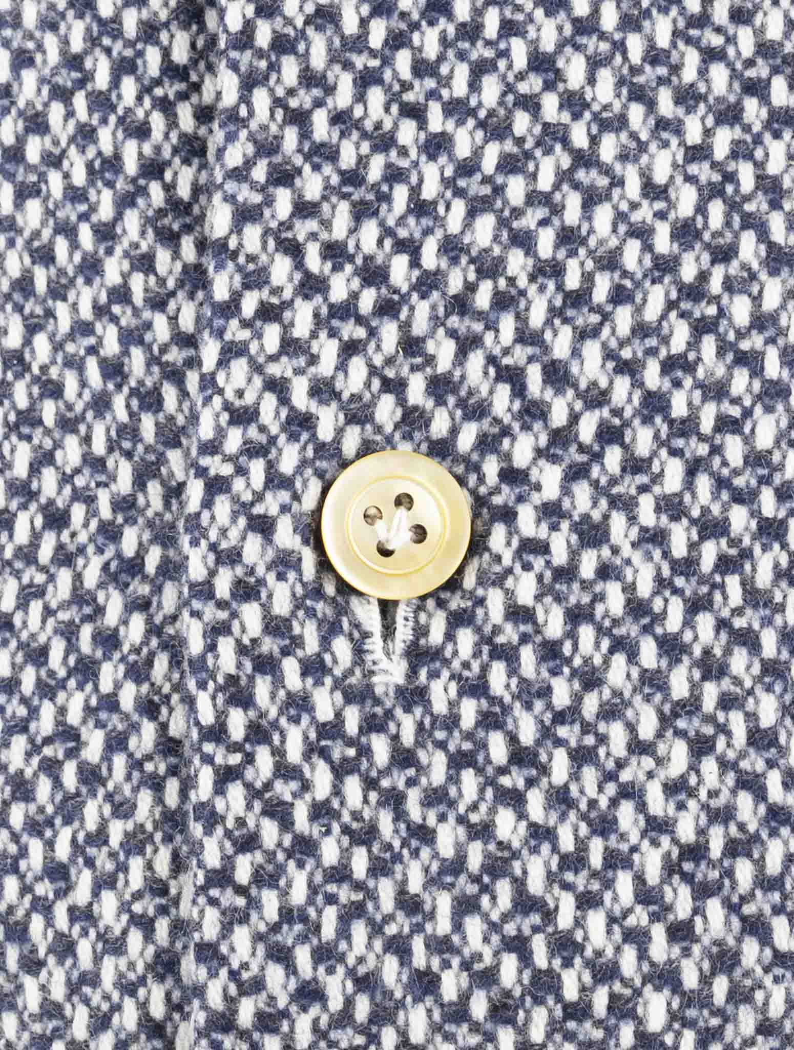 Kiton Blue Cashmere Shirt