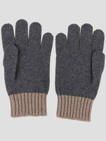 Kiton Gray Cashmere Gloves