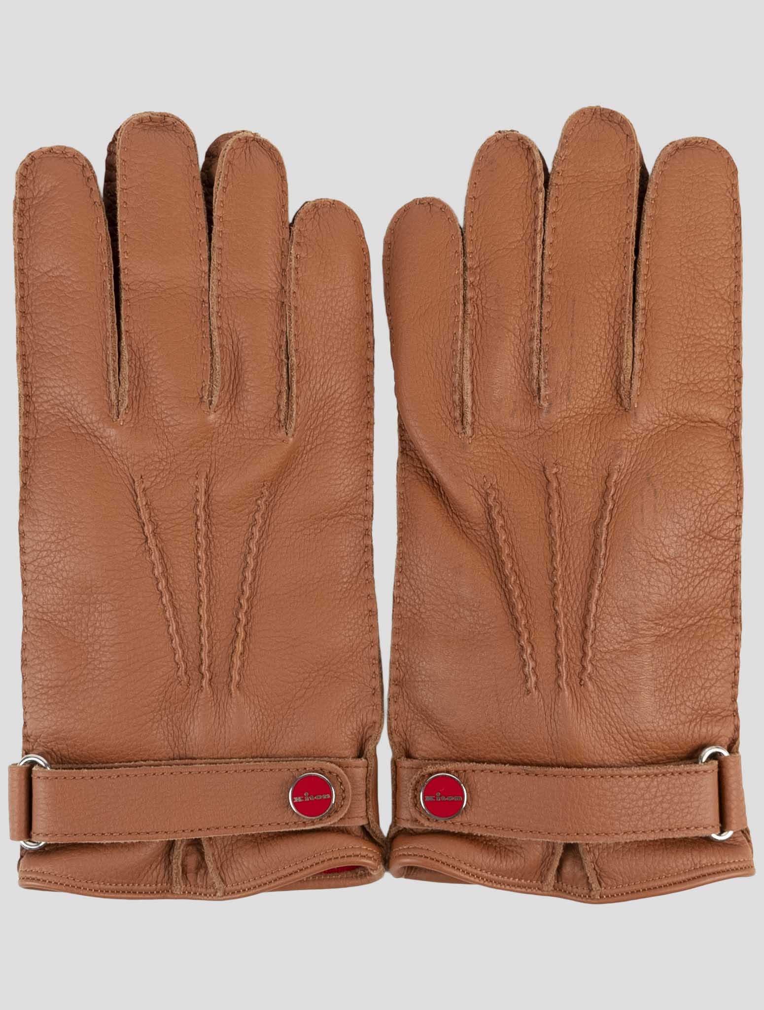 Kiton Brown Leather Gloves