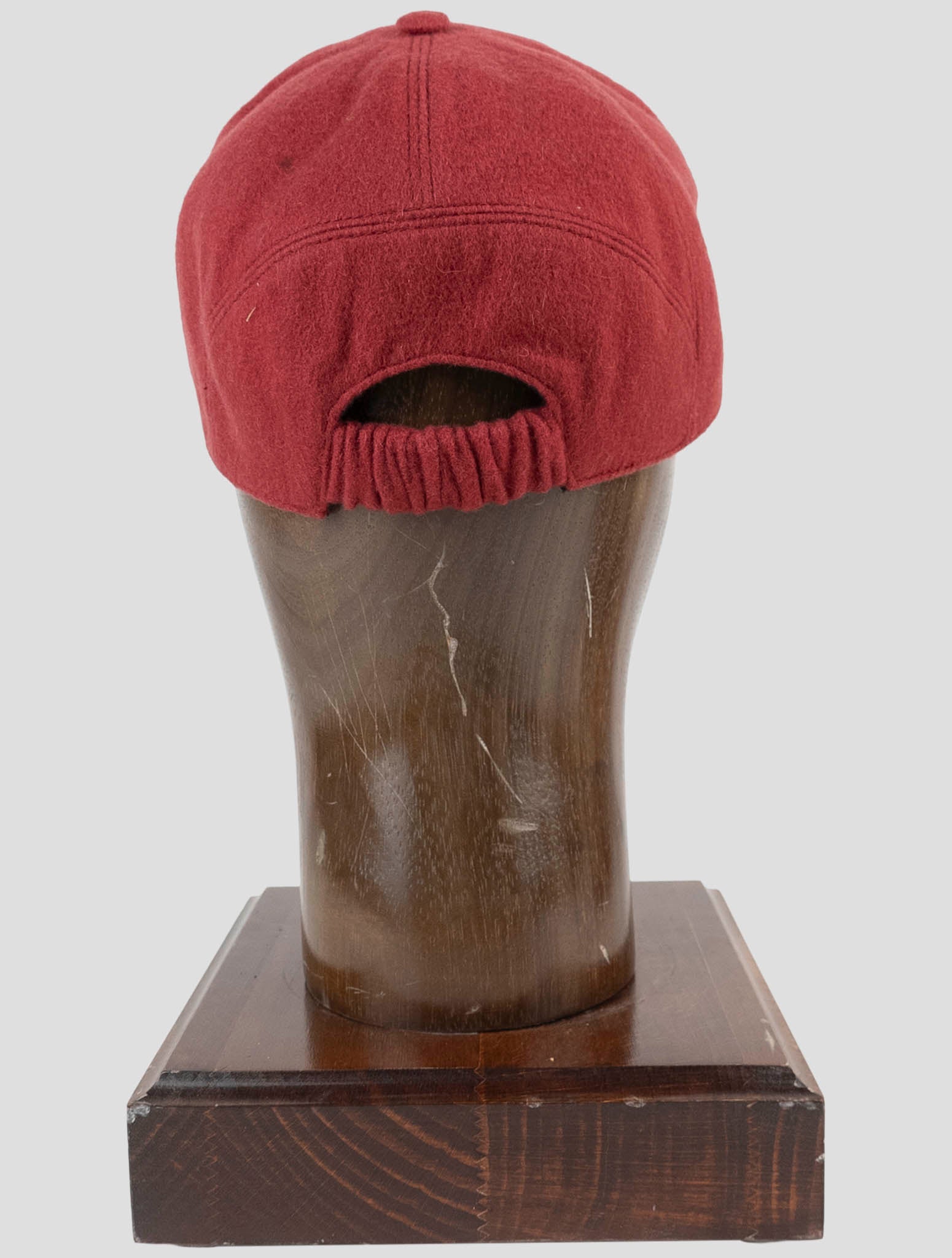 Kiton Red Cashmere Baseball Cap