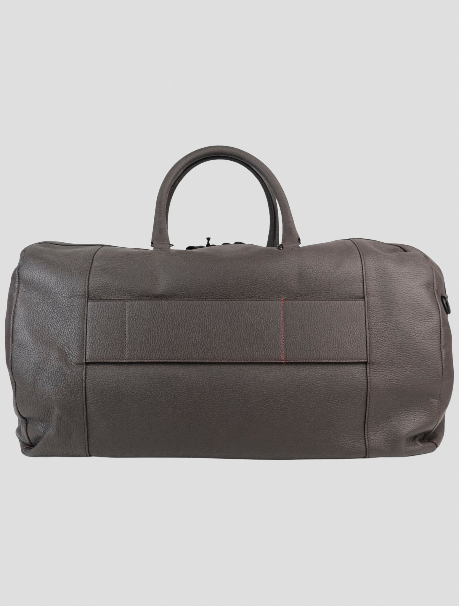 Kiton Gray Leather Travelbag