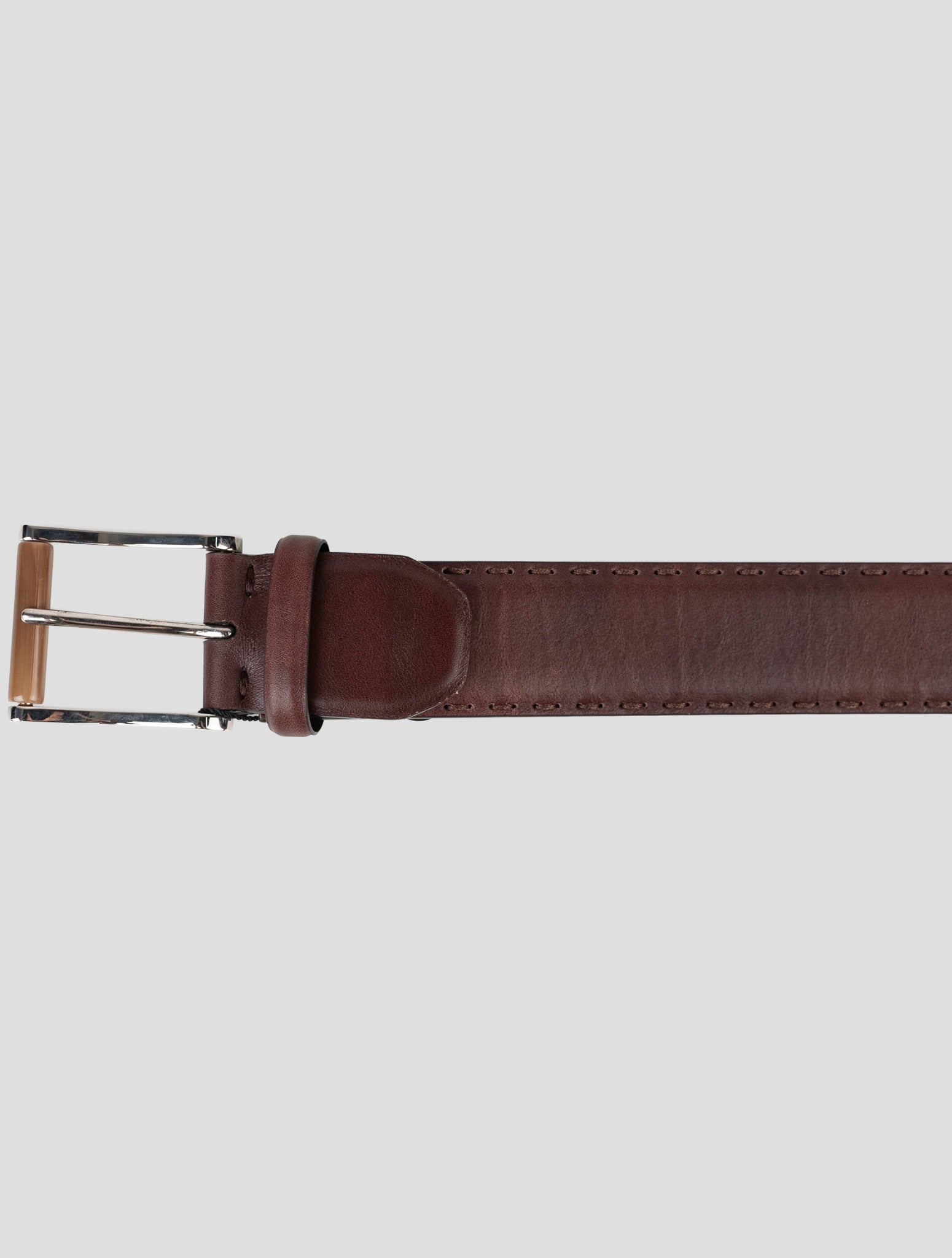 Kiton Burgundy Leather Belt