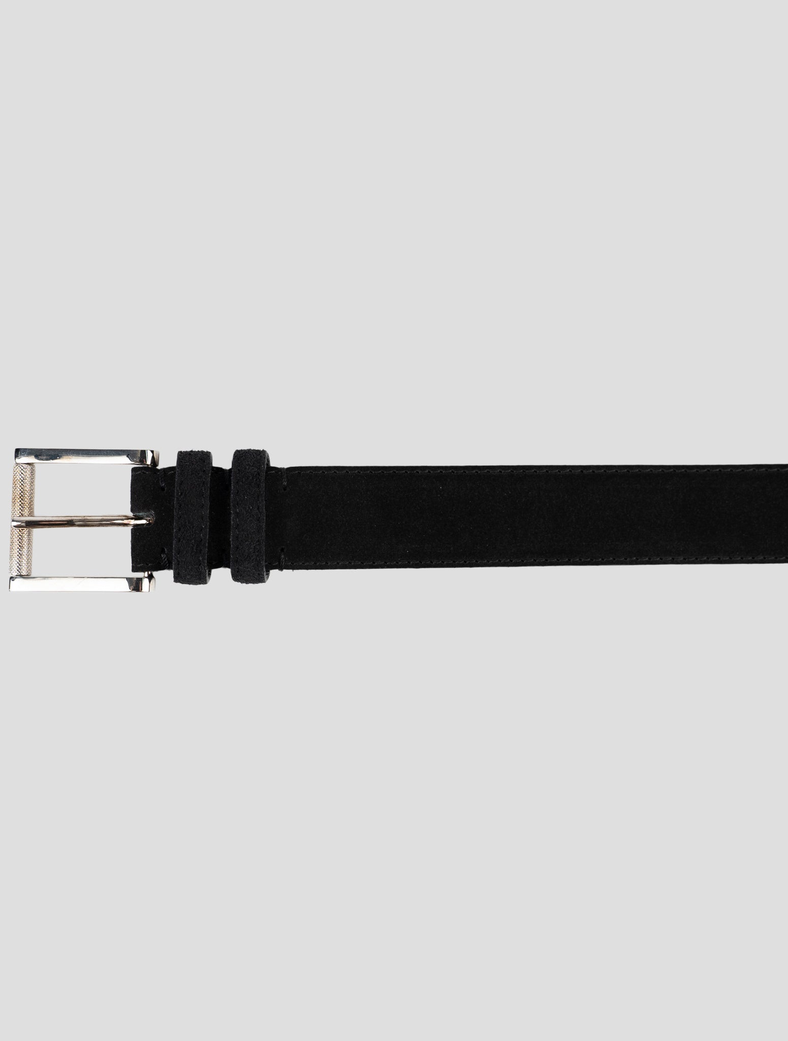 Kiton Blue Leather Suede Belt