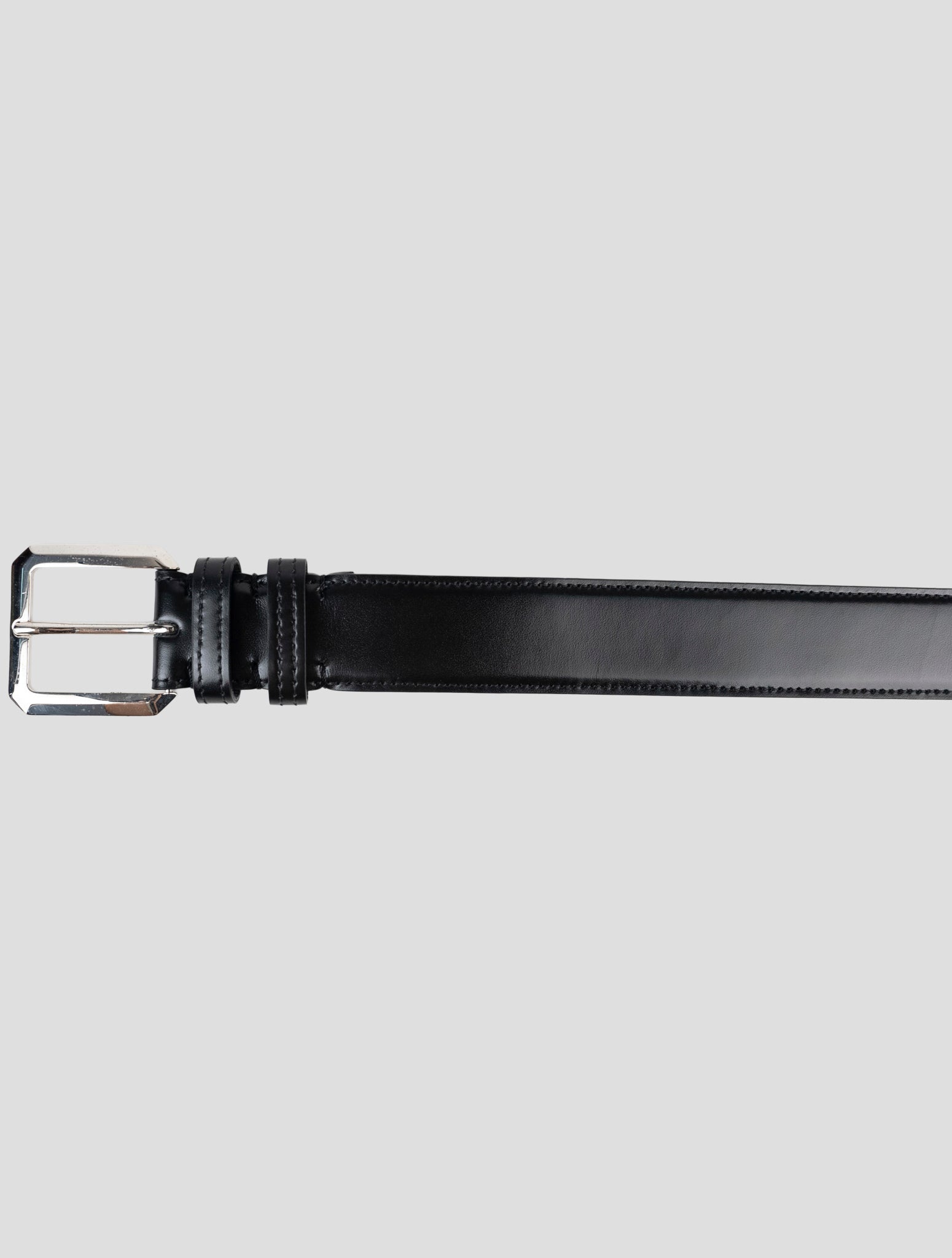 Kiton Black Leather Belt