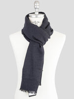 Kiton Gray Blue Cashmere Silk Scarf