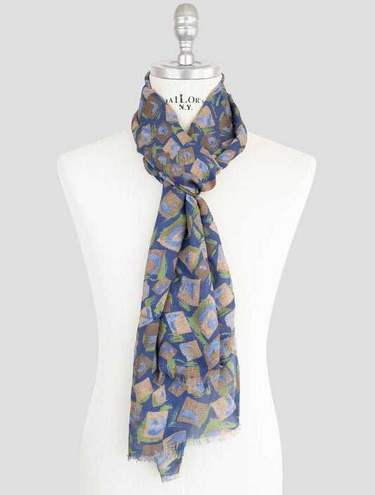 Kiton Multicolor Modal Cashmere Scarf