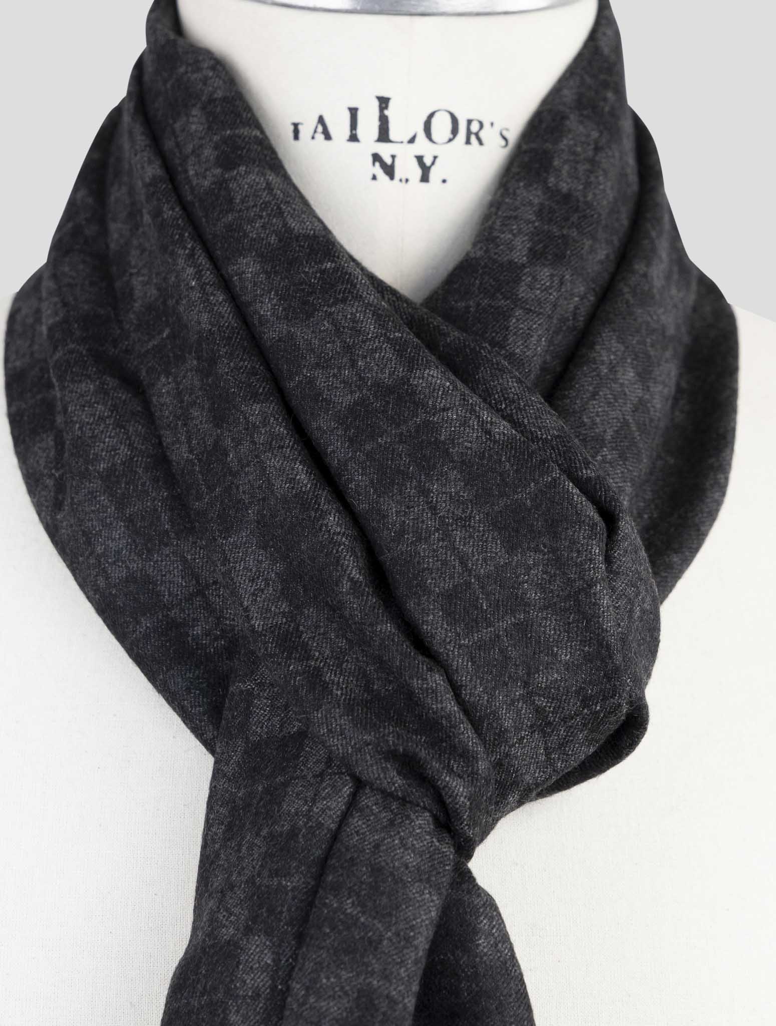 Kiton Gray Cashmere Scarf