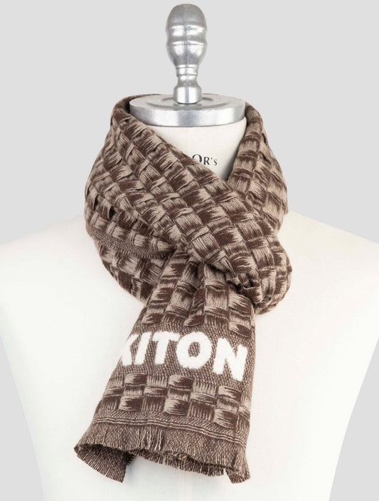Kiton Brown Cashmere Scarf