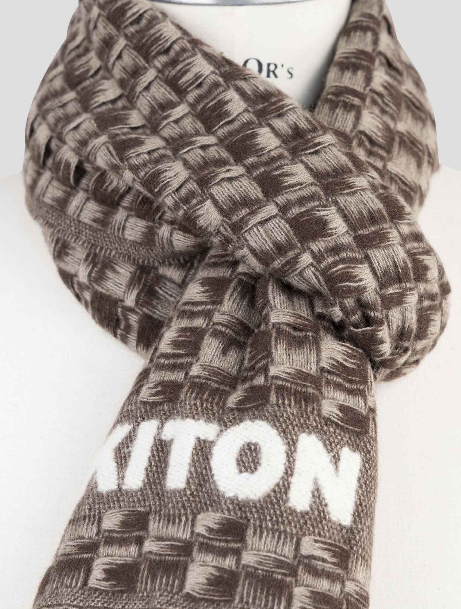 Kiton Brown Cashmere Scarf