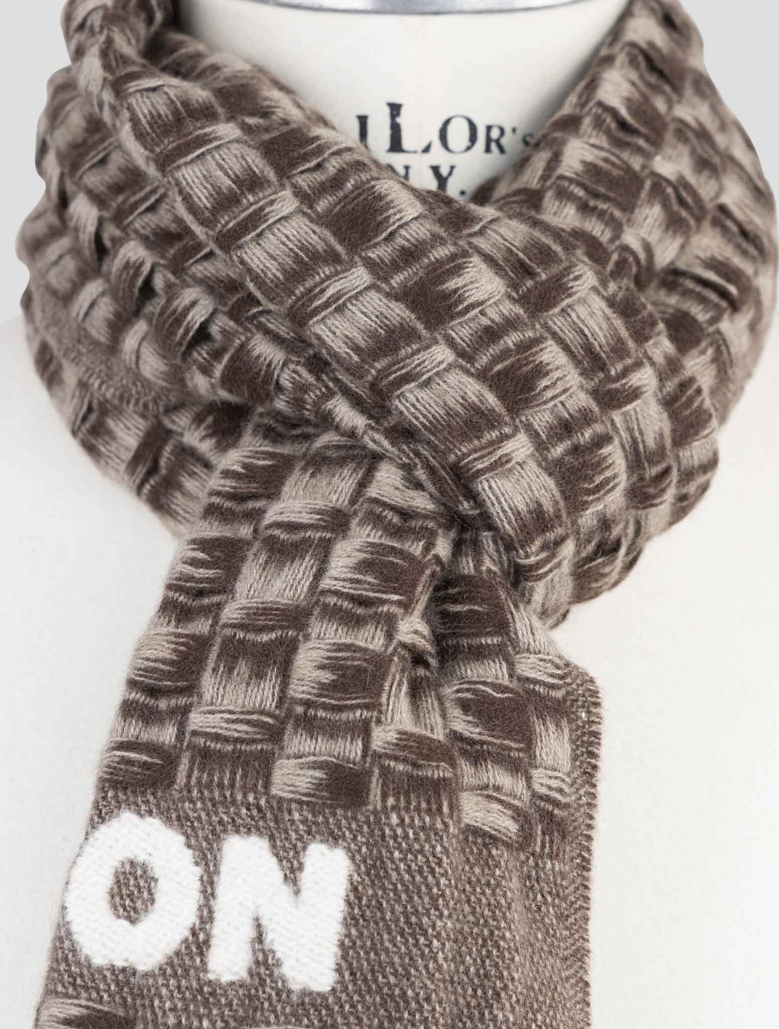 Kiton Brown Cashmere Scarf