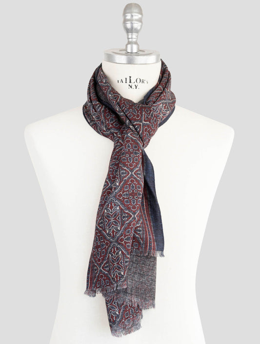 Kiton Multicolor Wool Scarf