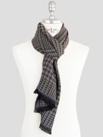 Kiton Brown Wool Scarf