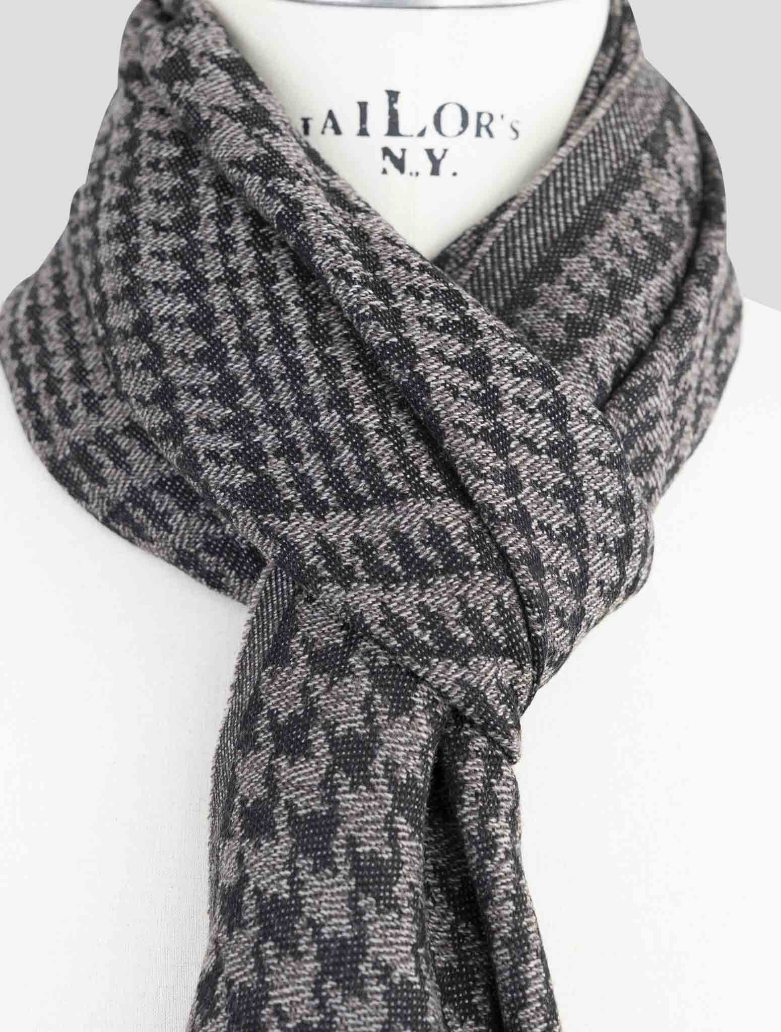 Kiton Brown Wool Scarf