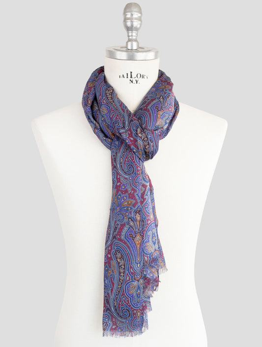 Kiton Multicolor Modal Cashmere Scarf