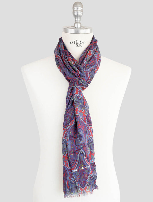 Kiton Multicolor Modal Cashmere Scarf