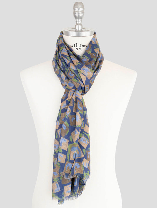 Kiton Multicolor Modal Cashmere Scarf