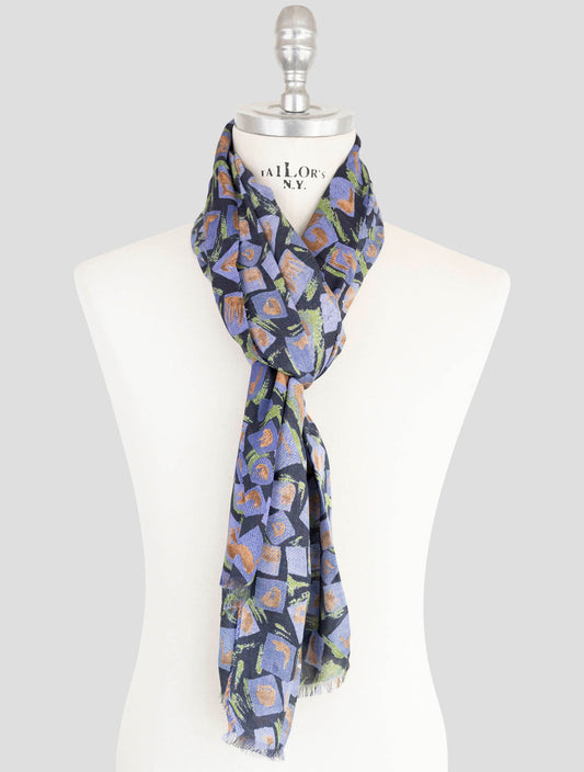 Kiton Multicolor Modal Cashmere Scarf