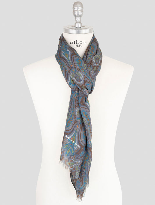 Kiton Multicolor Modal Cashmere Scarf