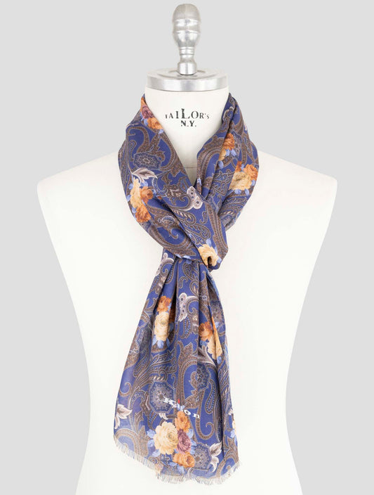 Kiton Multicolor Modal Cashmere Scarf