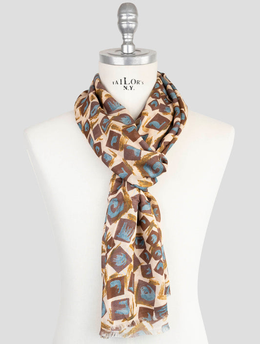 Kiton Multicolor Modal Cashmere Scarf