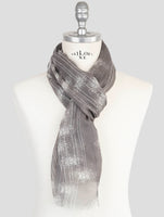 Kiton Gray Modal Cashmere Scarf