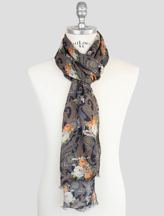 Kiton Multicolor Modal Cashmere Scarf