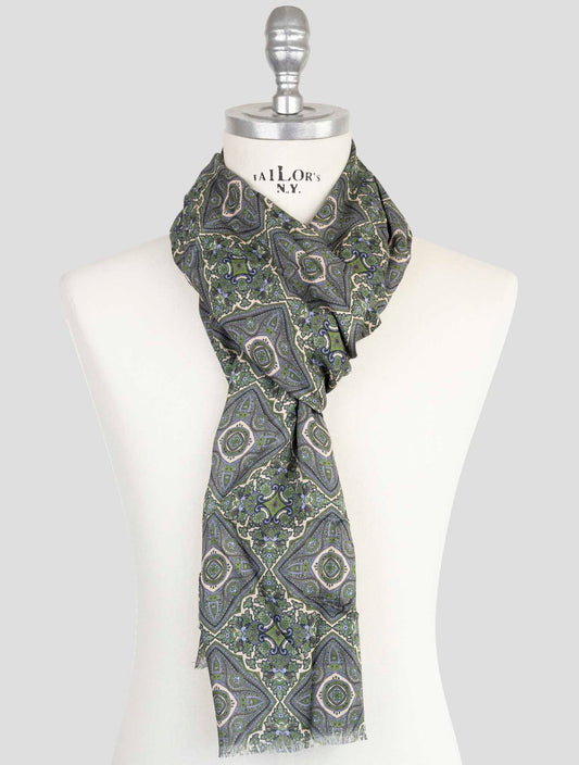 Kiton Multicolor Modal Cashmere Scarf