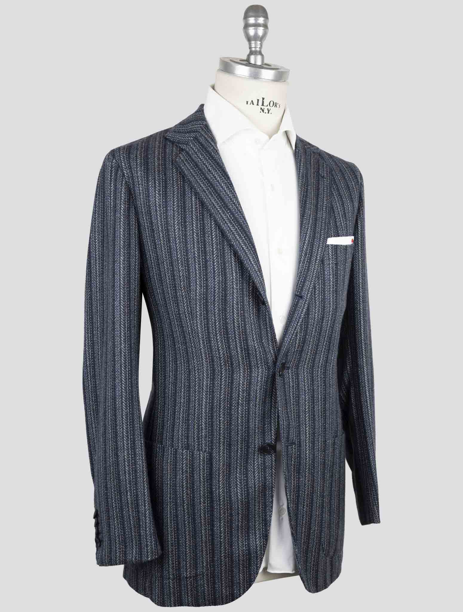 Kiton Blue Cashmere Blazer