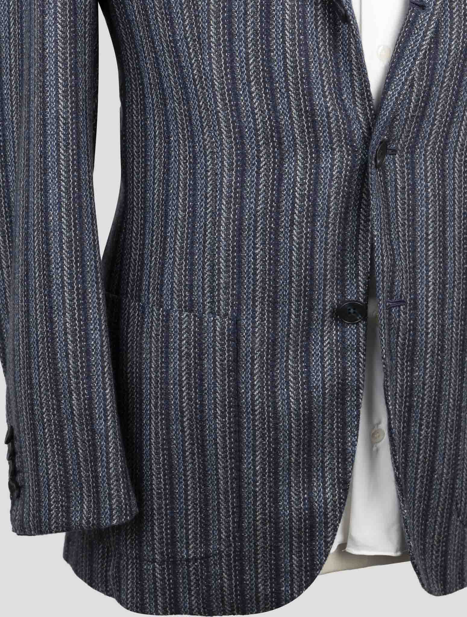 Kiton Blue Cashmere Blazer