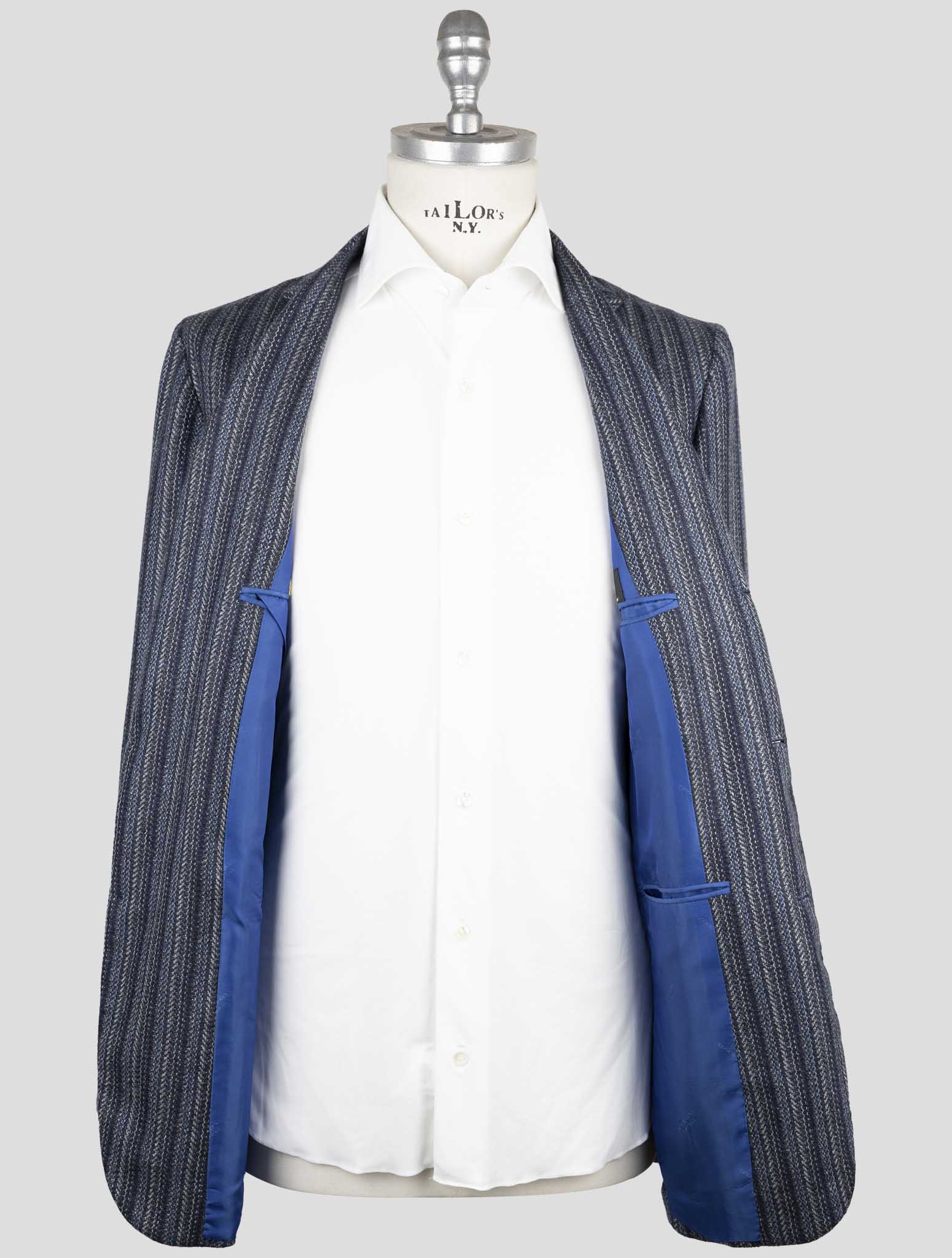 Kiton Blue Cashmere Blazer