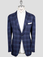 Kiton Blue Cashmere Silk Linen Blazer