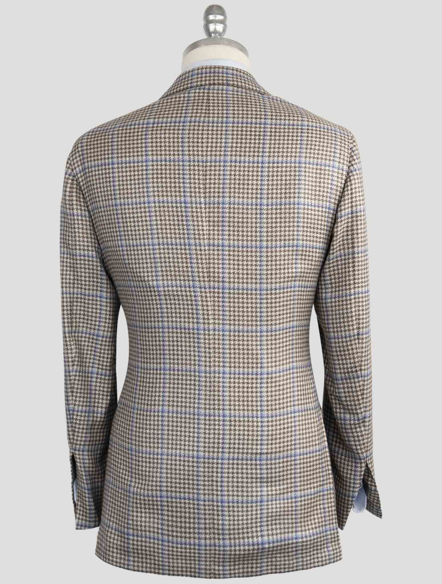 Kiton Brown Cashmere Silk Linen Blazer