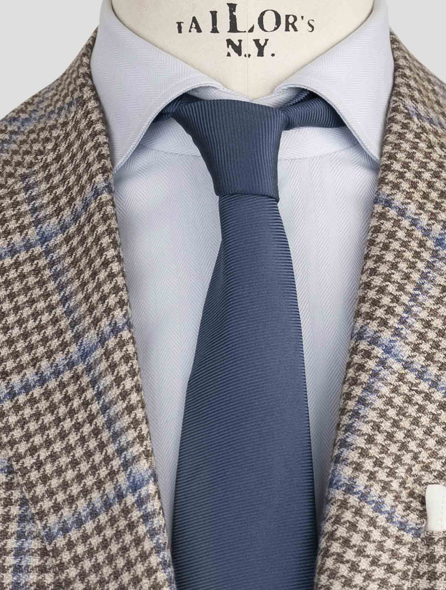 Kiton Brown Cashmere Silk Linen Blazer