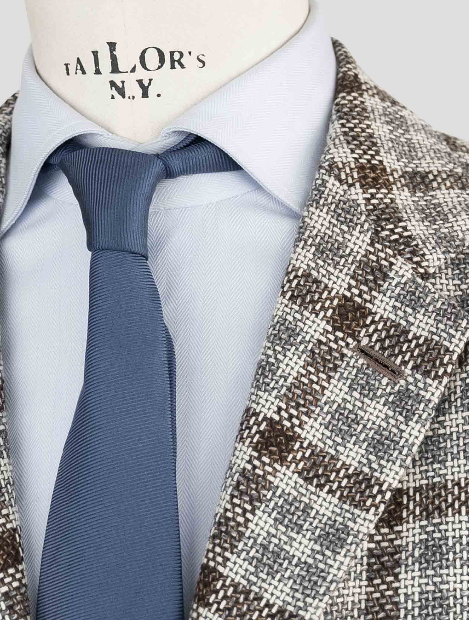Kiton Brown Gray Cashmere Blazer