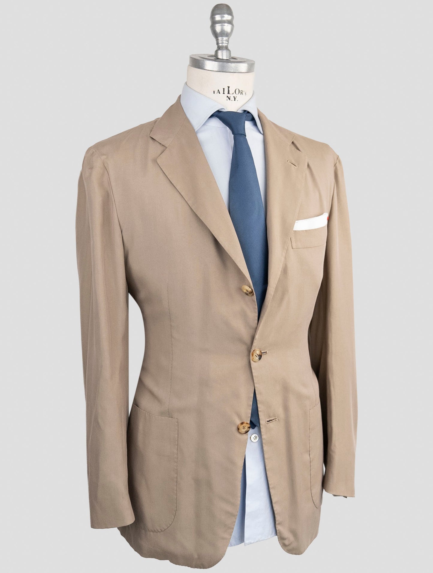 Kiton Beige Lyocell Viscose Ea Suit