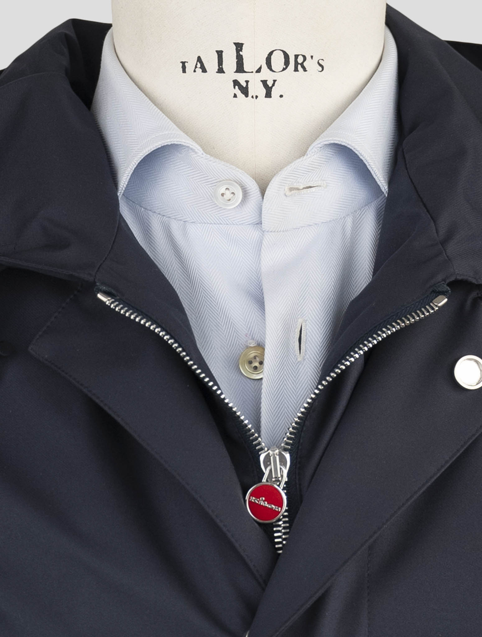 Kiton Blue Pl Overcoat