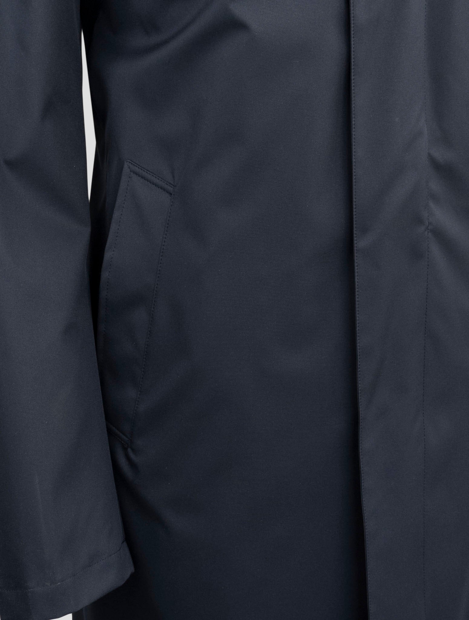 Kiton Blue Pl Overcoat