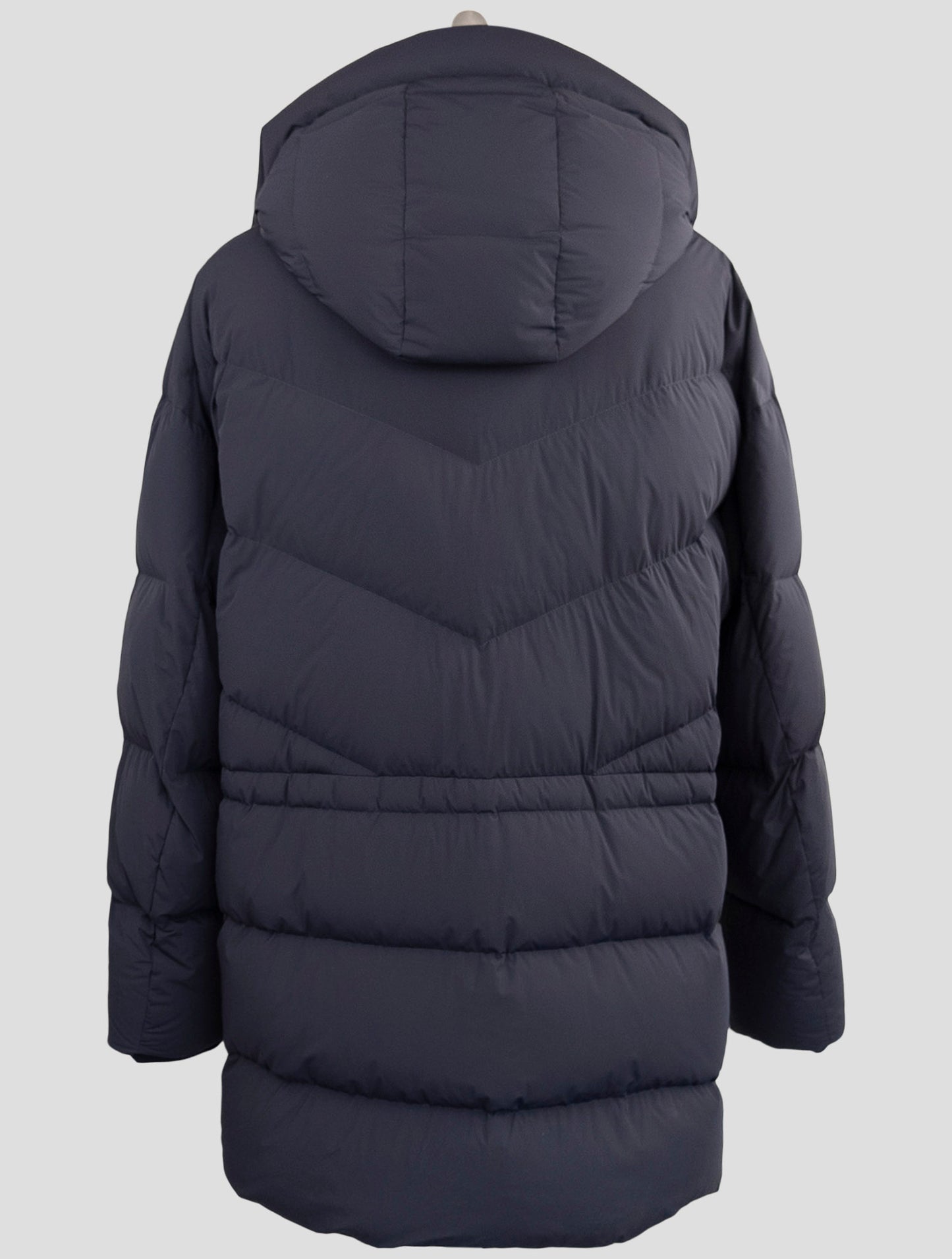 Kiton Blue Pa Ea Collar Beaver Overcoat