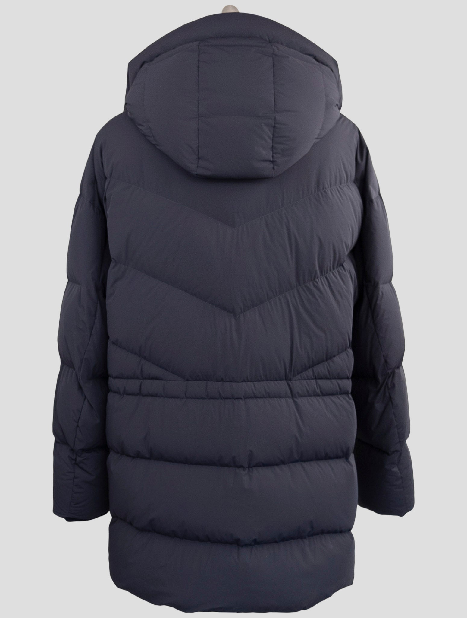 Kiton Blue Pa Ea Collar Beaver Overcoat