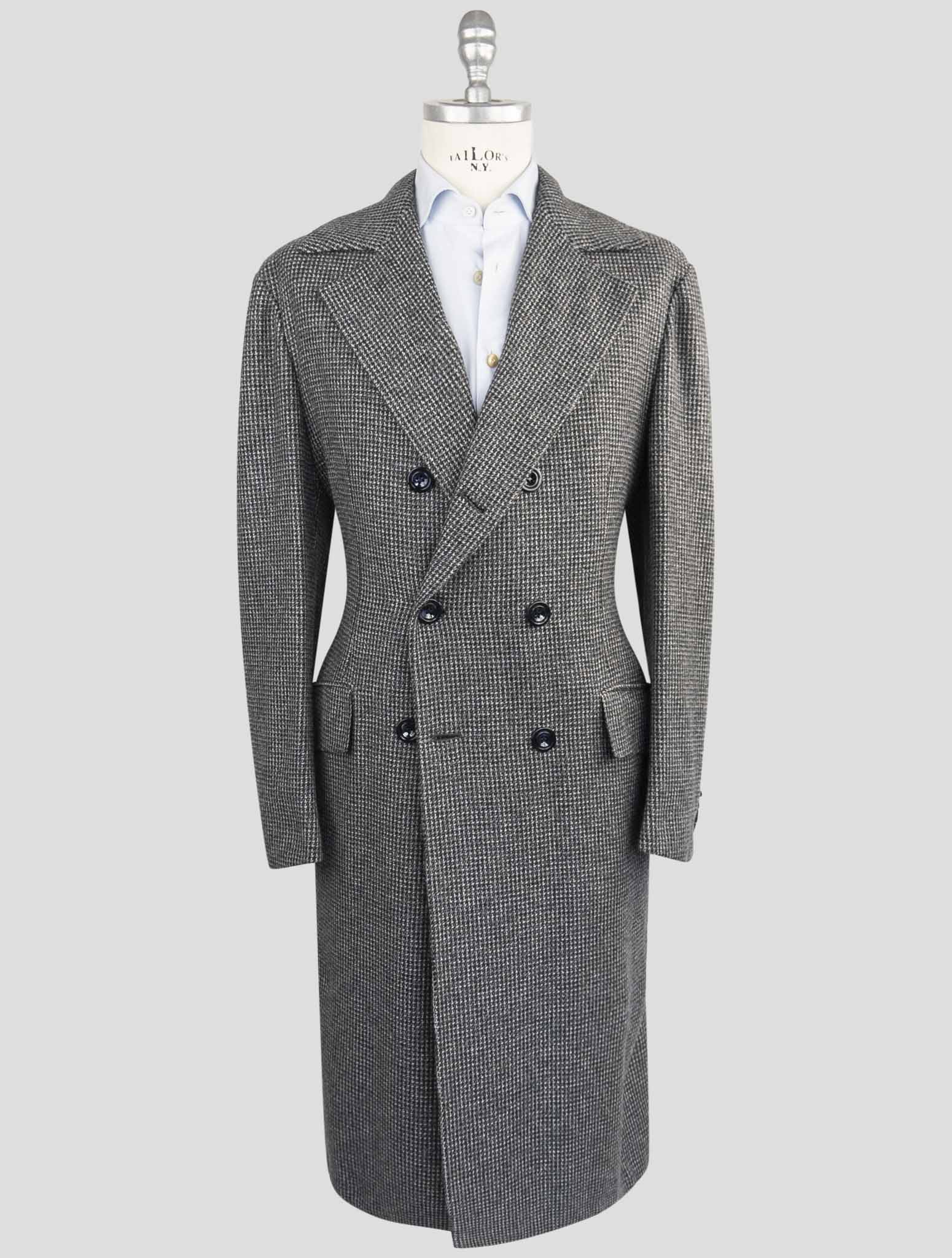 Kiton Dark Gray Cashmere Overcoat