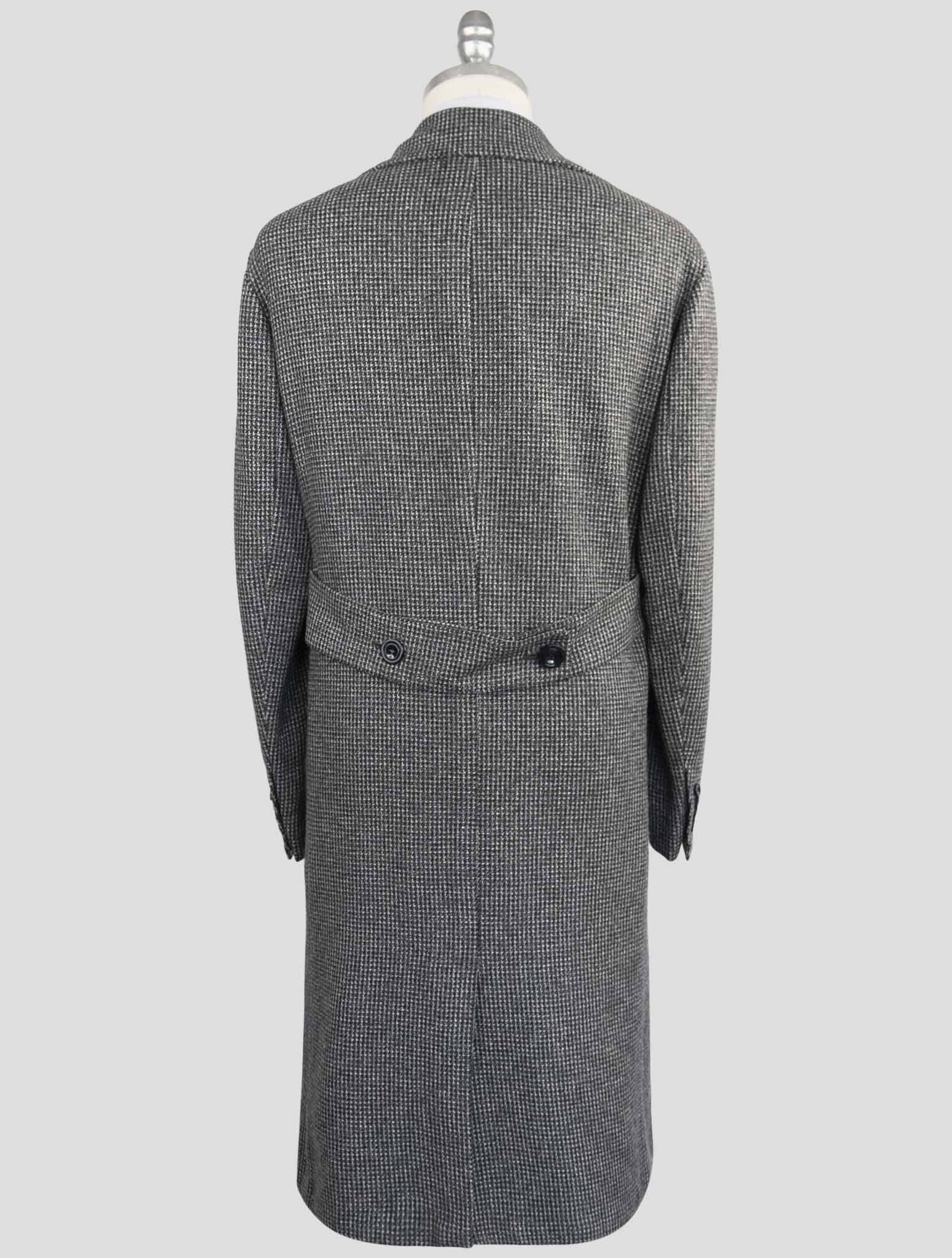 Kiton Dark Gray Cashmere Overcoat