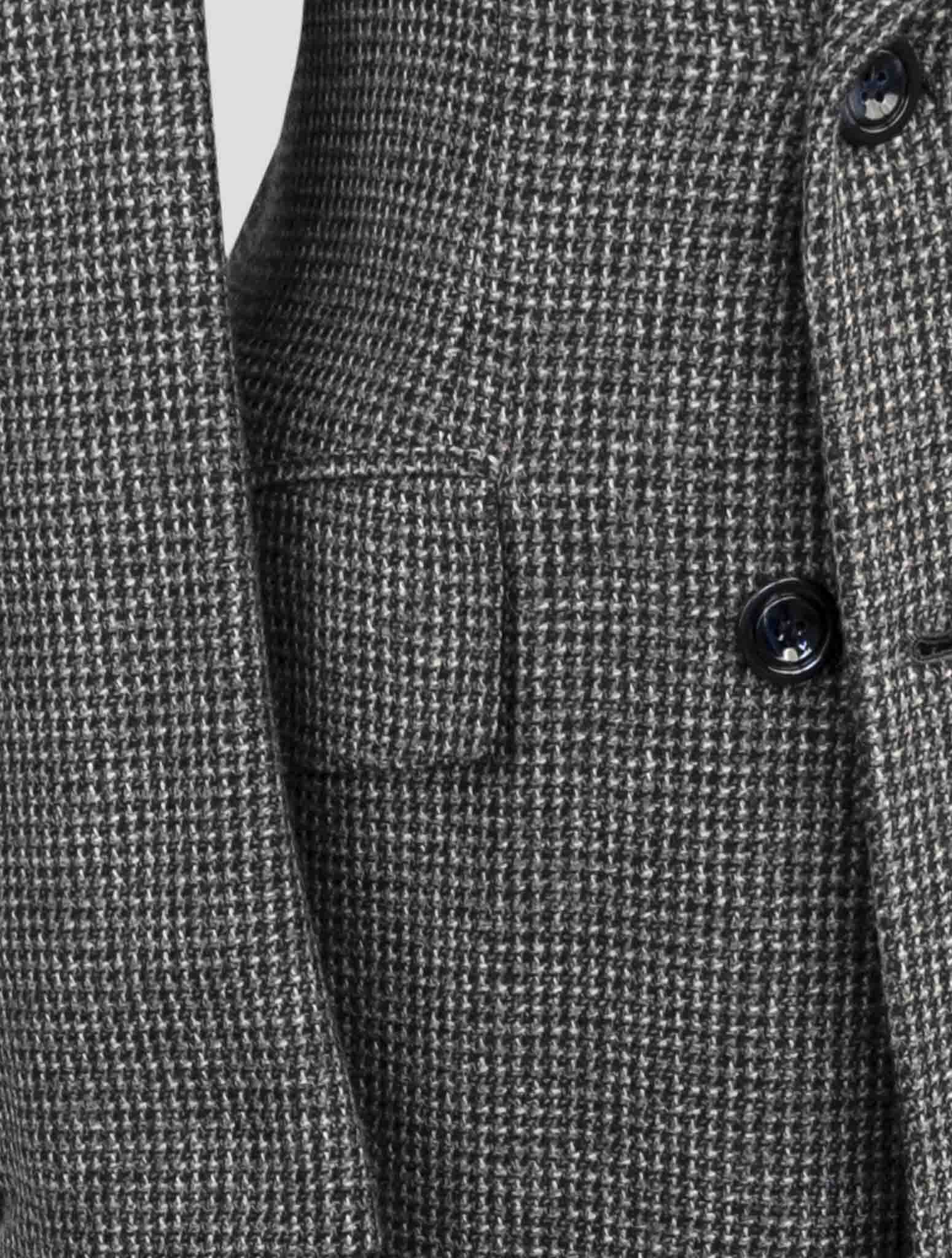 Kiton Dark Gray Cashmere Overcoat