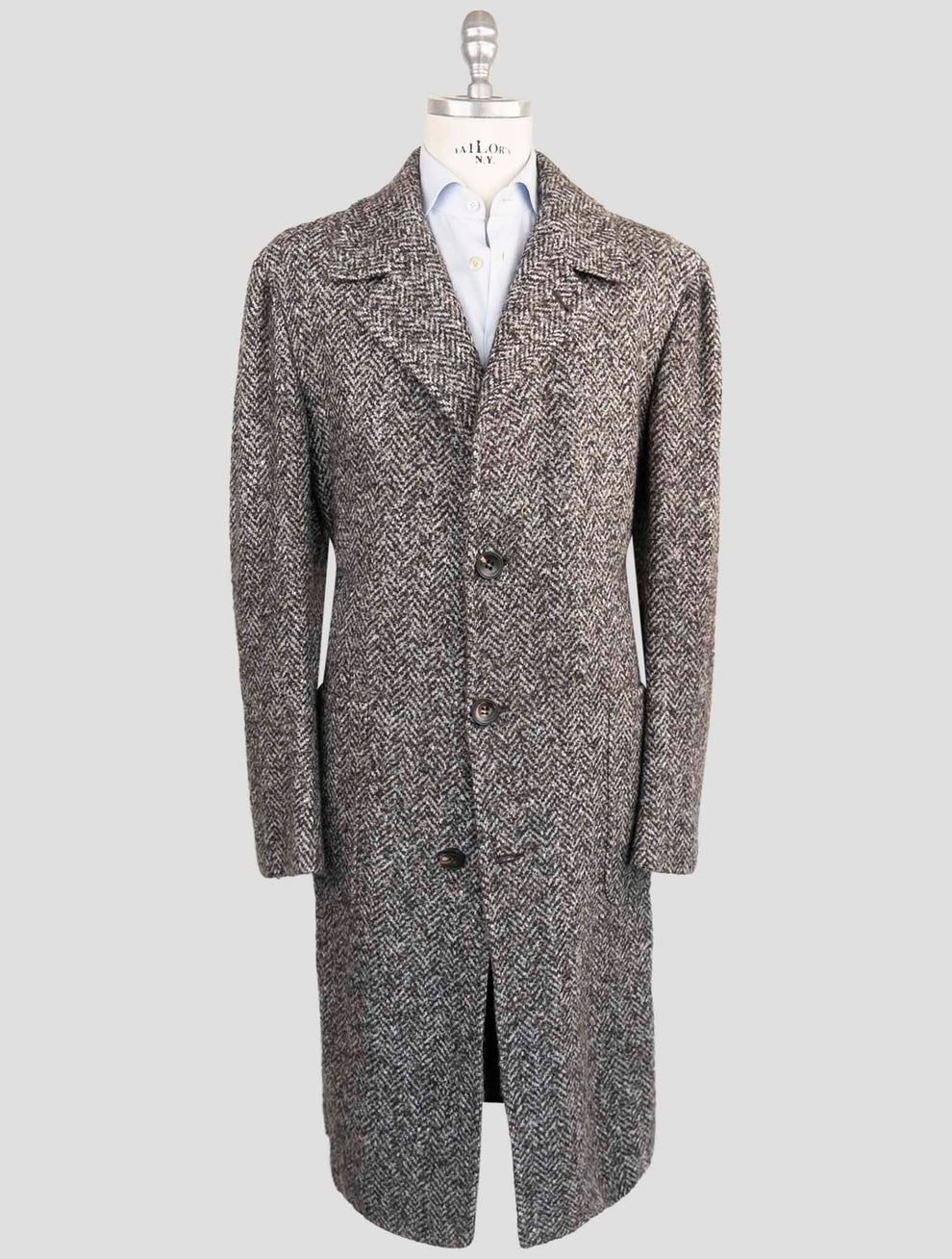 Kiton Multicolor Virgin Wool Cashmere Silk Overcoat - image 1