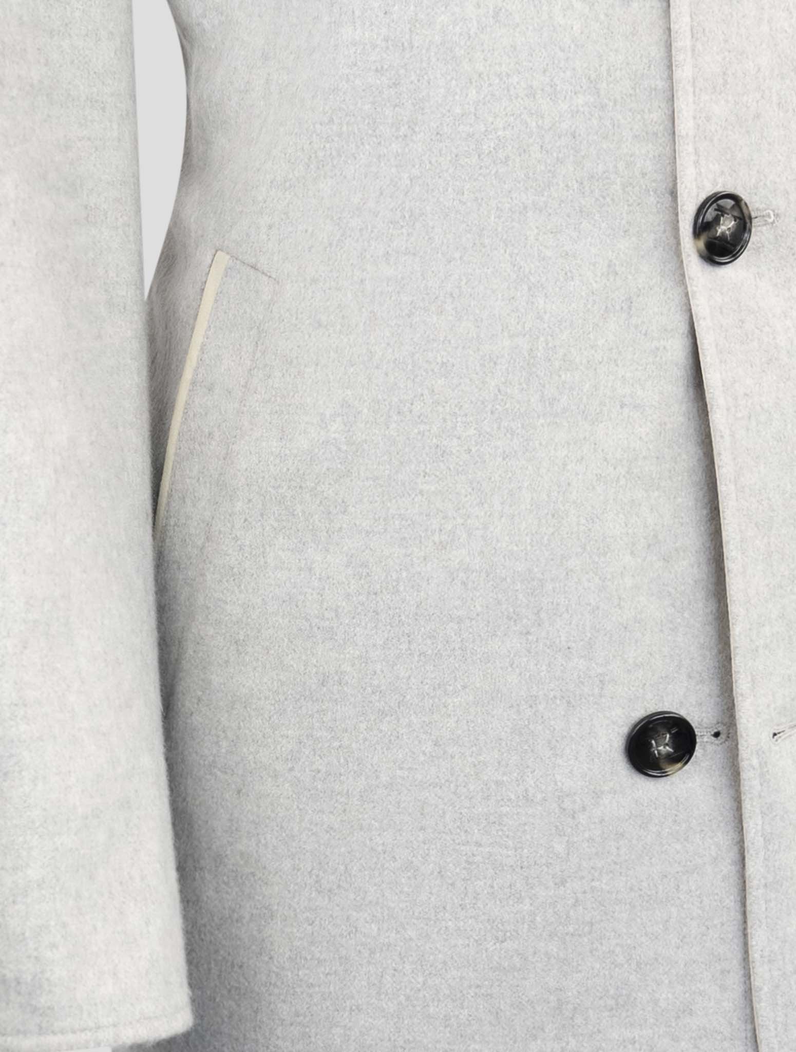 Kiton Beige Gray Pl Cashmere Reverse Overcoat